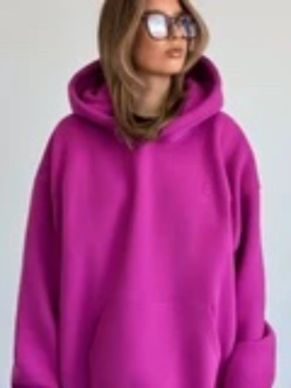 Cloud Pullover Hoodie - Magenta